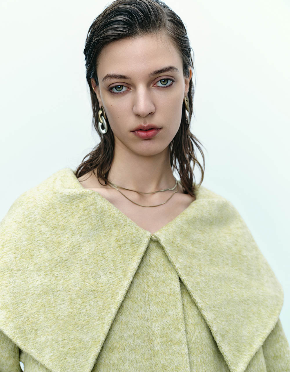 Loose A-Line Wool Blend Coat - Image 4