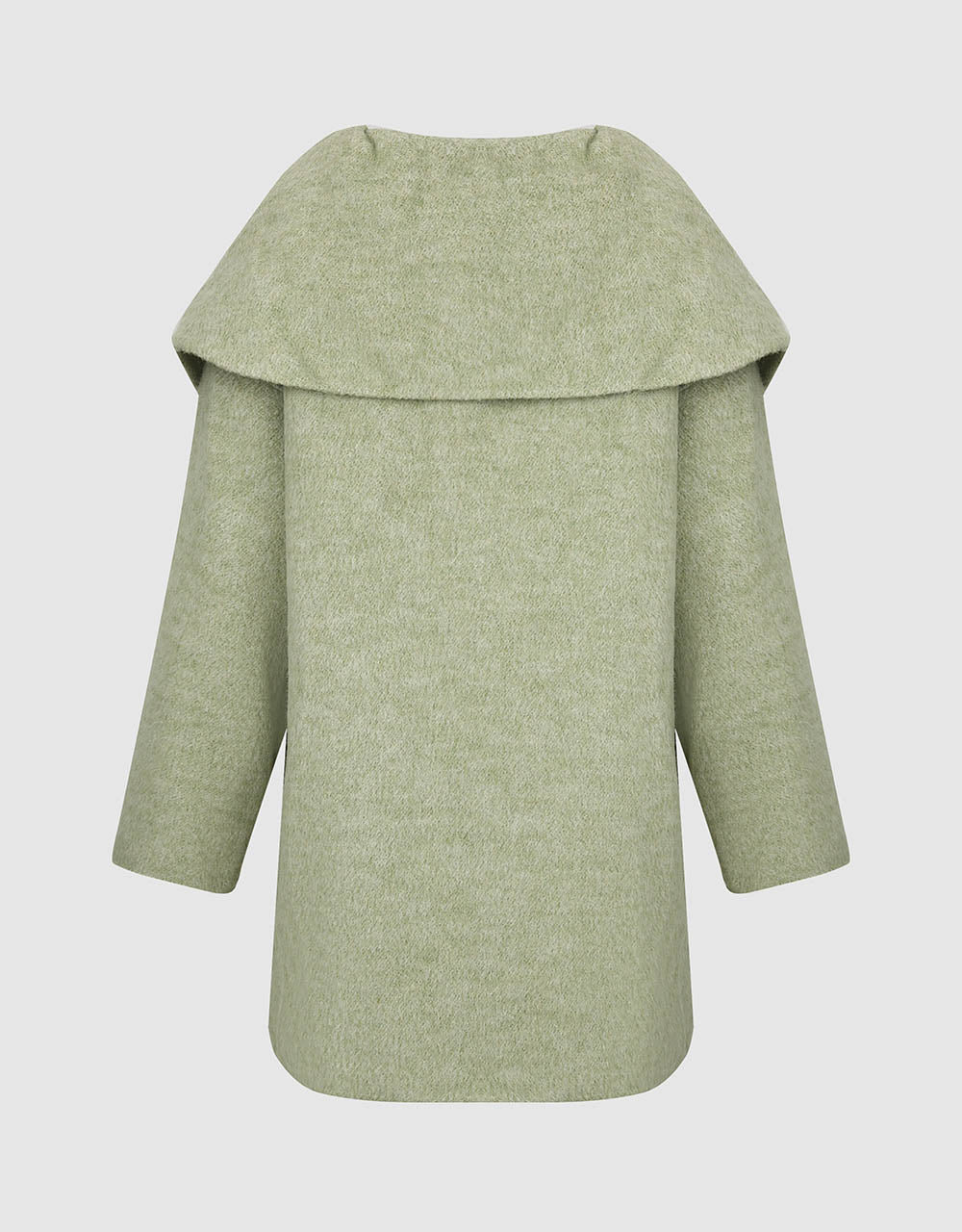 Loose A-Line Wool Blend Coat - Image 6