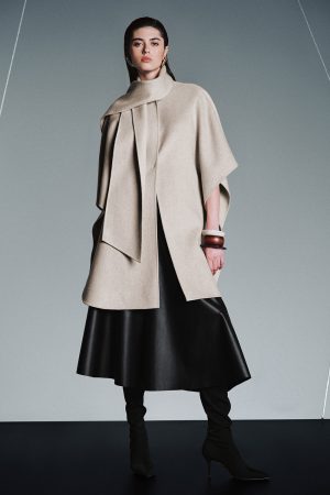 Longline Loose Wool Blend Coat