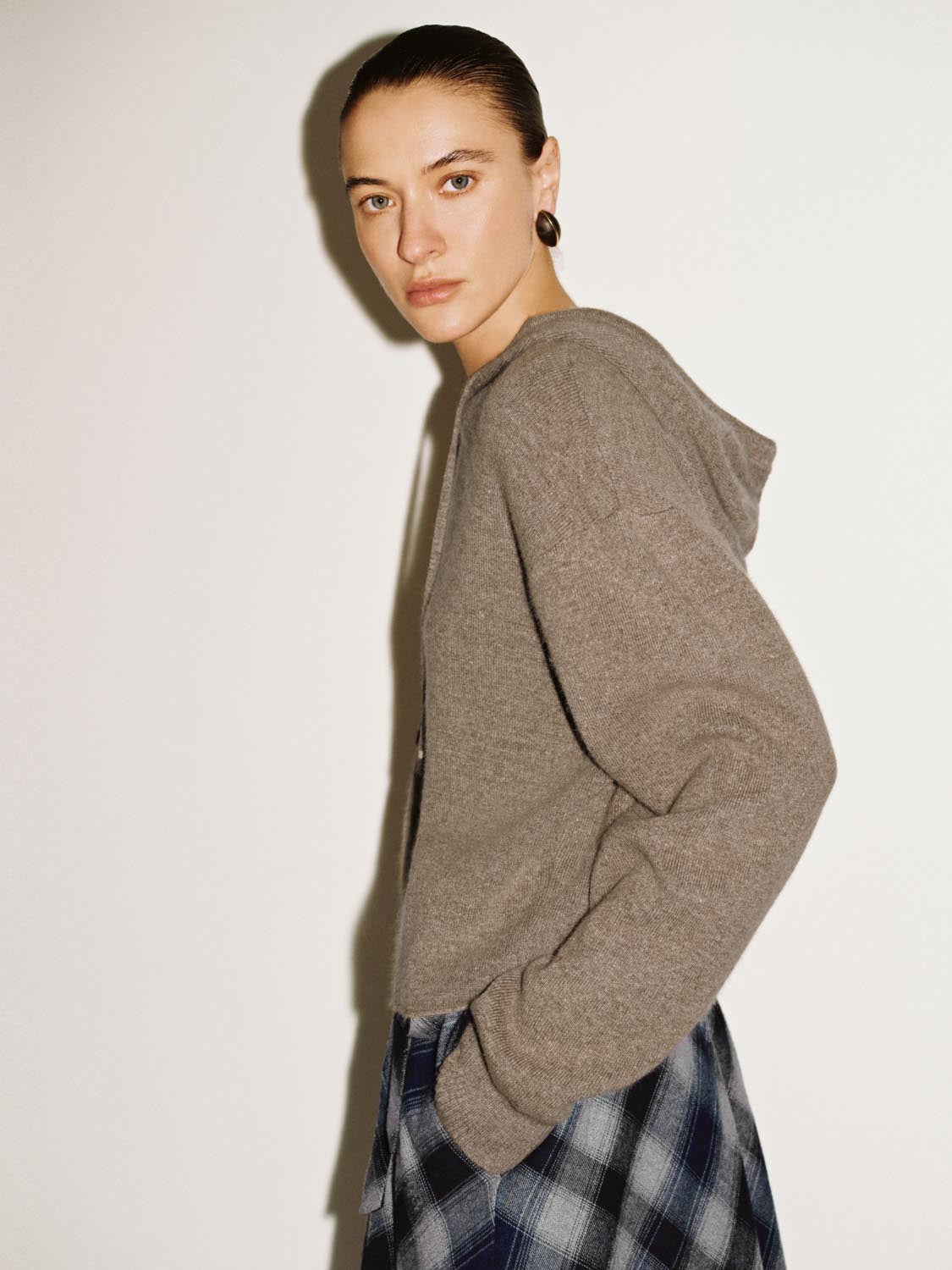 Hooded Long Sleeve Knitted T-Shirts - Image 2