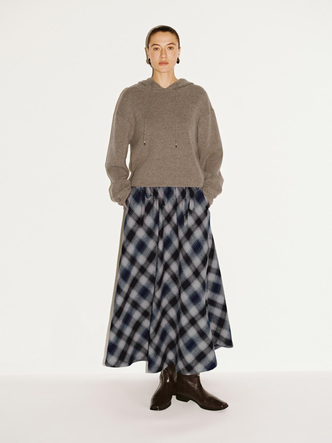 Hooded Long Sleeve Knitted T-Shirts - Image 5