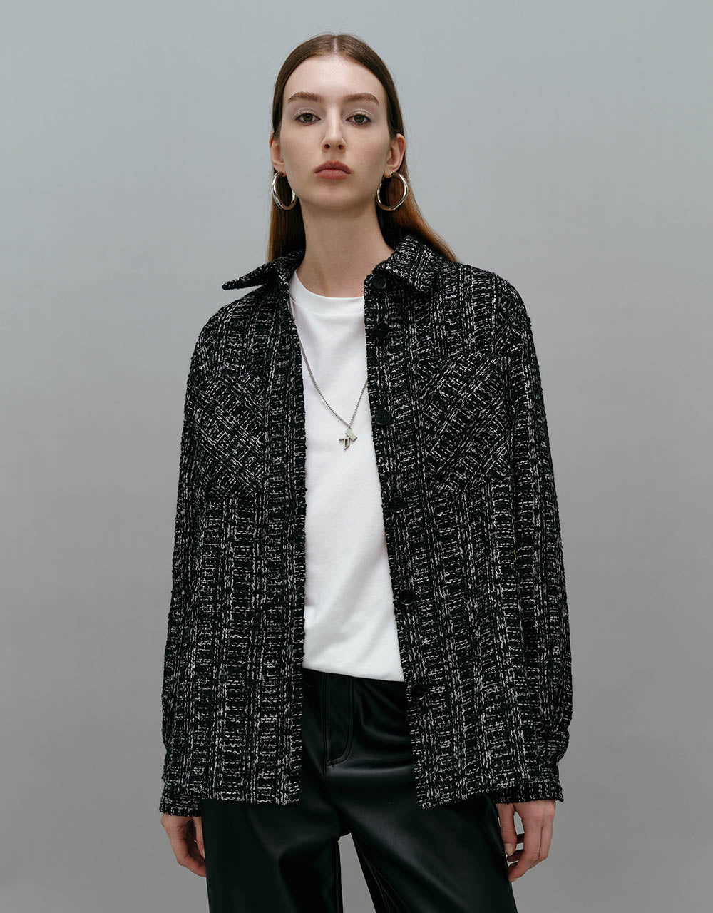 Loose Straight Woolen Coat