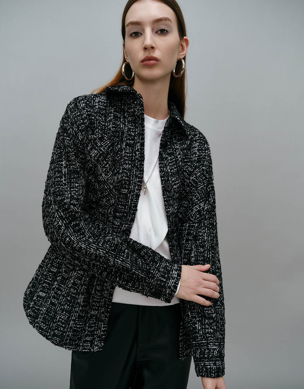 Loose Straight Woolen Coat - Image 3