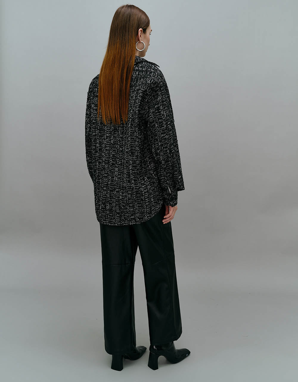 Loose Straight Woolen Coat - Image 4