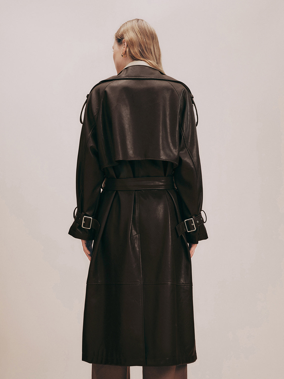Notch Lapel Longline Coat - Image 4