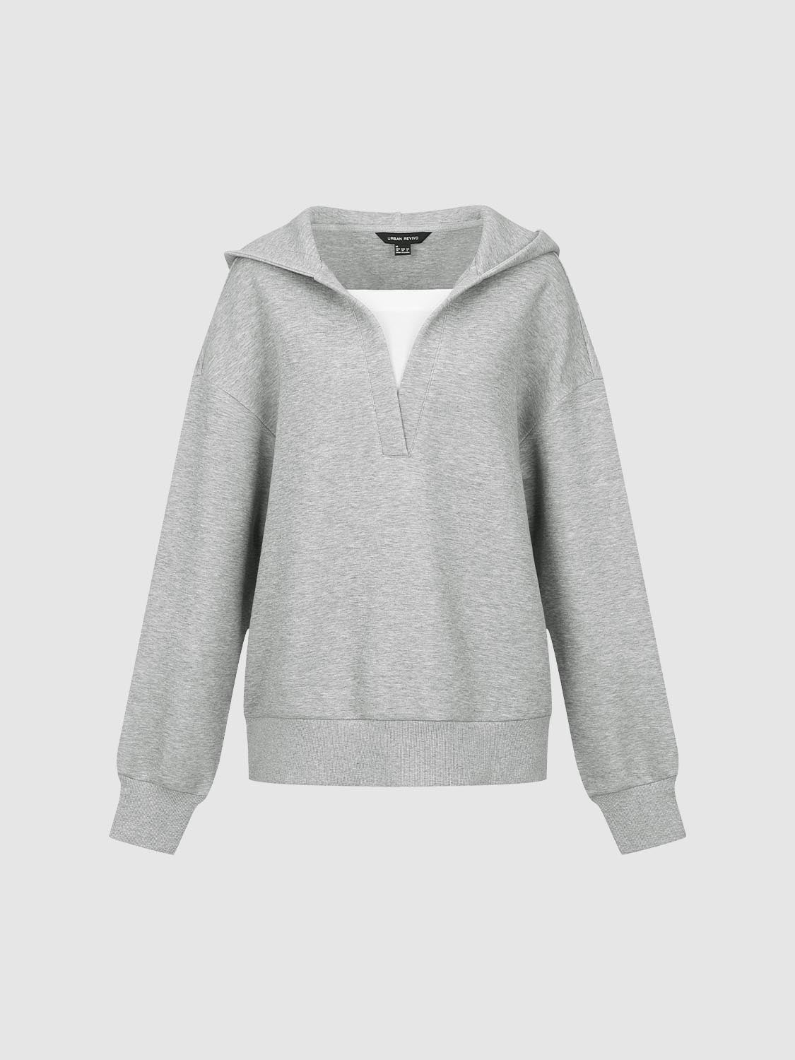 Hooded V-Neck Sweatshirts - Image 7