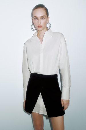 2 In 1 A-Line Shirt Dress