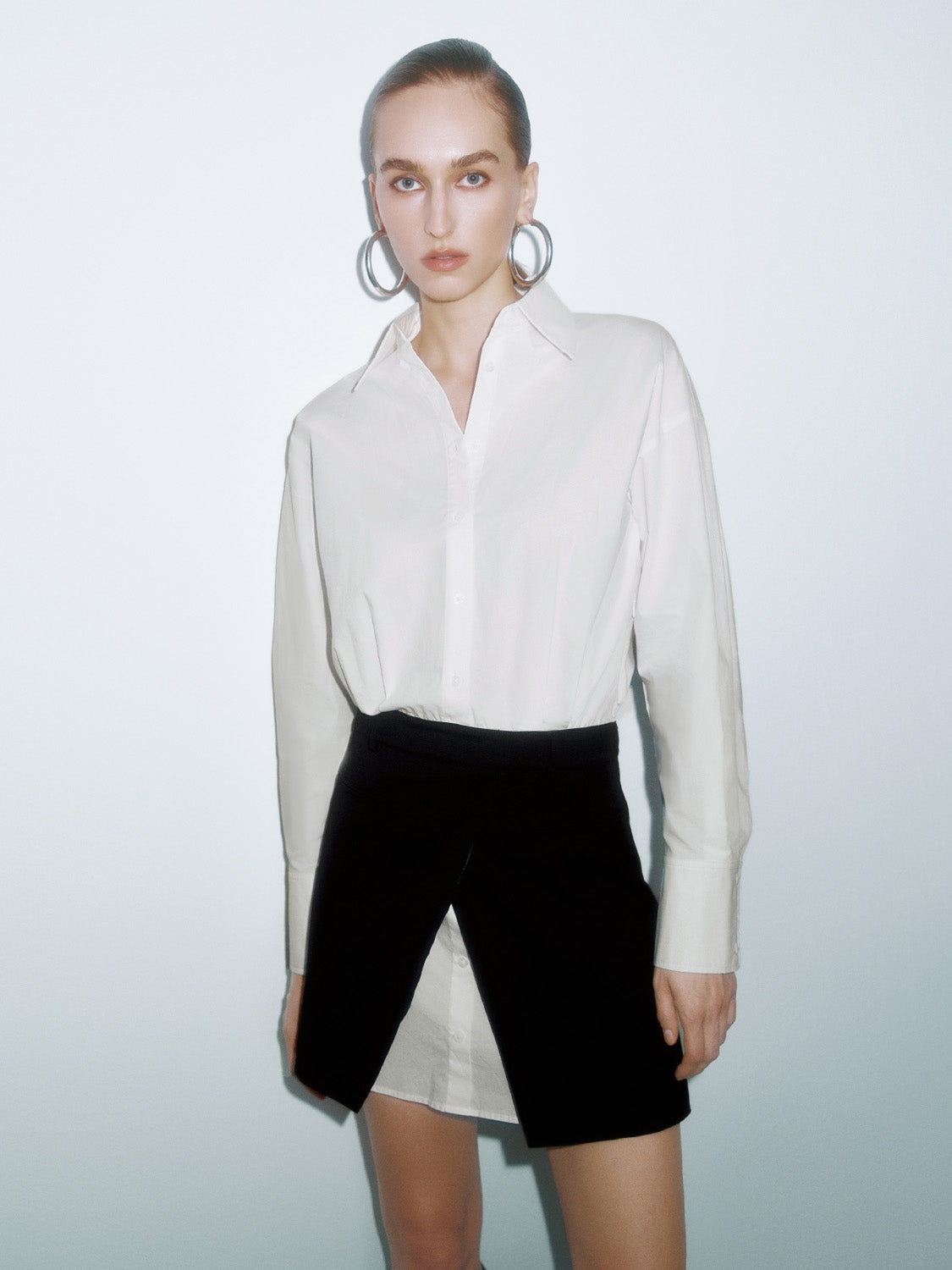 2 In 1 A-Line Shirt Dress