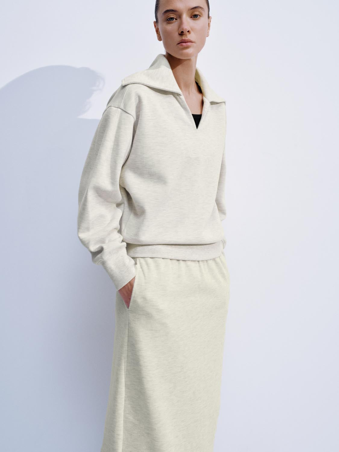 V-Neck Large Collar Sweatshirts - Image 2