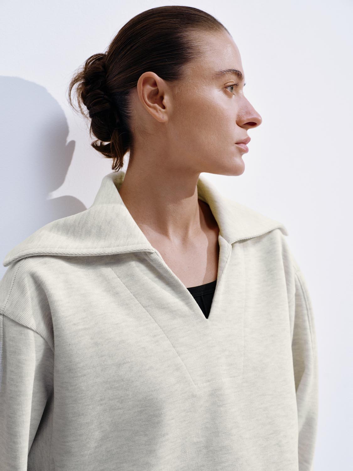 V-Neck Large Collar Sweatshirts - Image 3