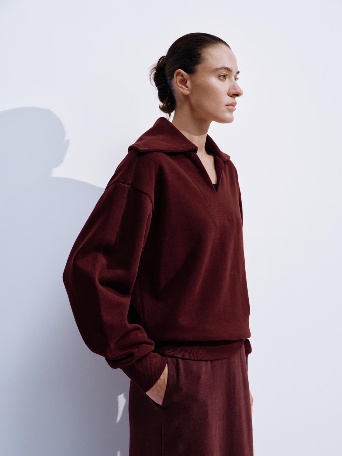 V-Neck Large Collar Sweatshirts - Image 10