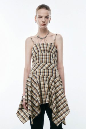 Cami Plaid A-Line Dresses