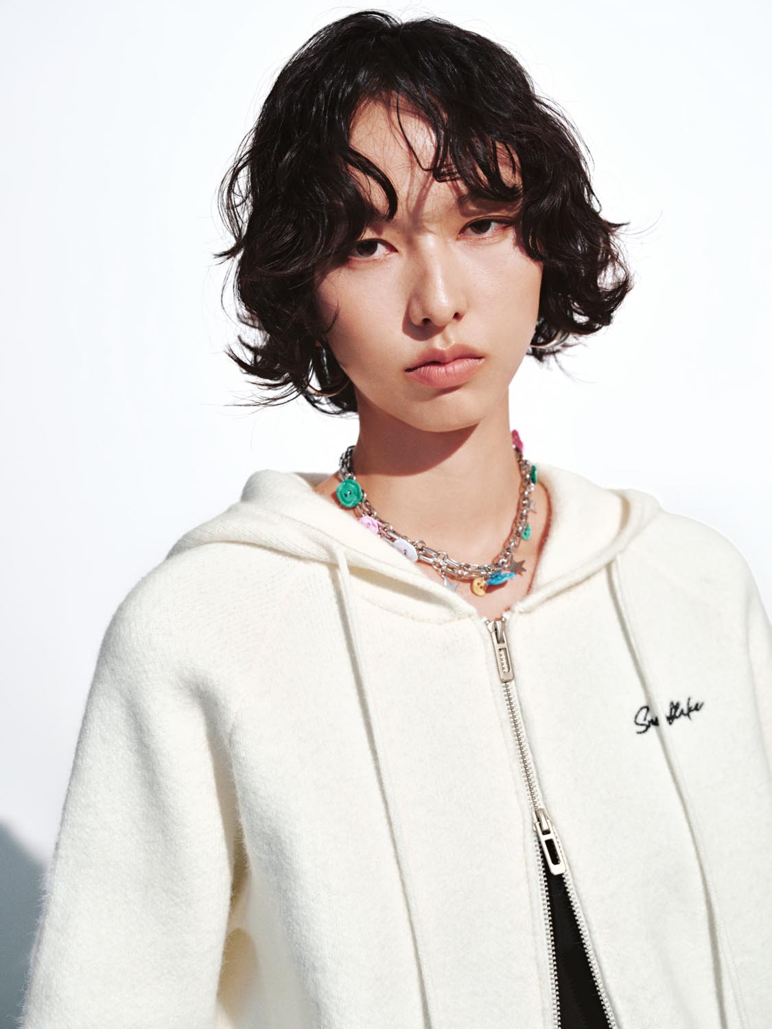 Hooded Zip Up Knitted Cardigans - Image 11