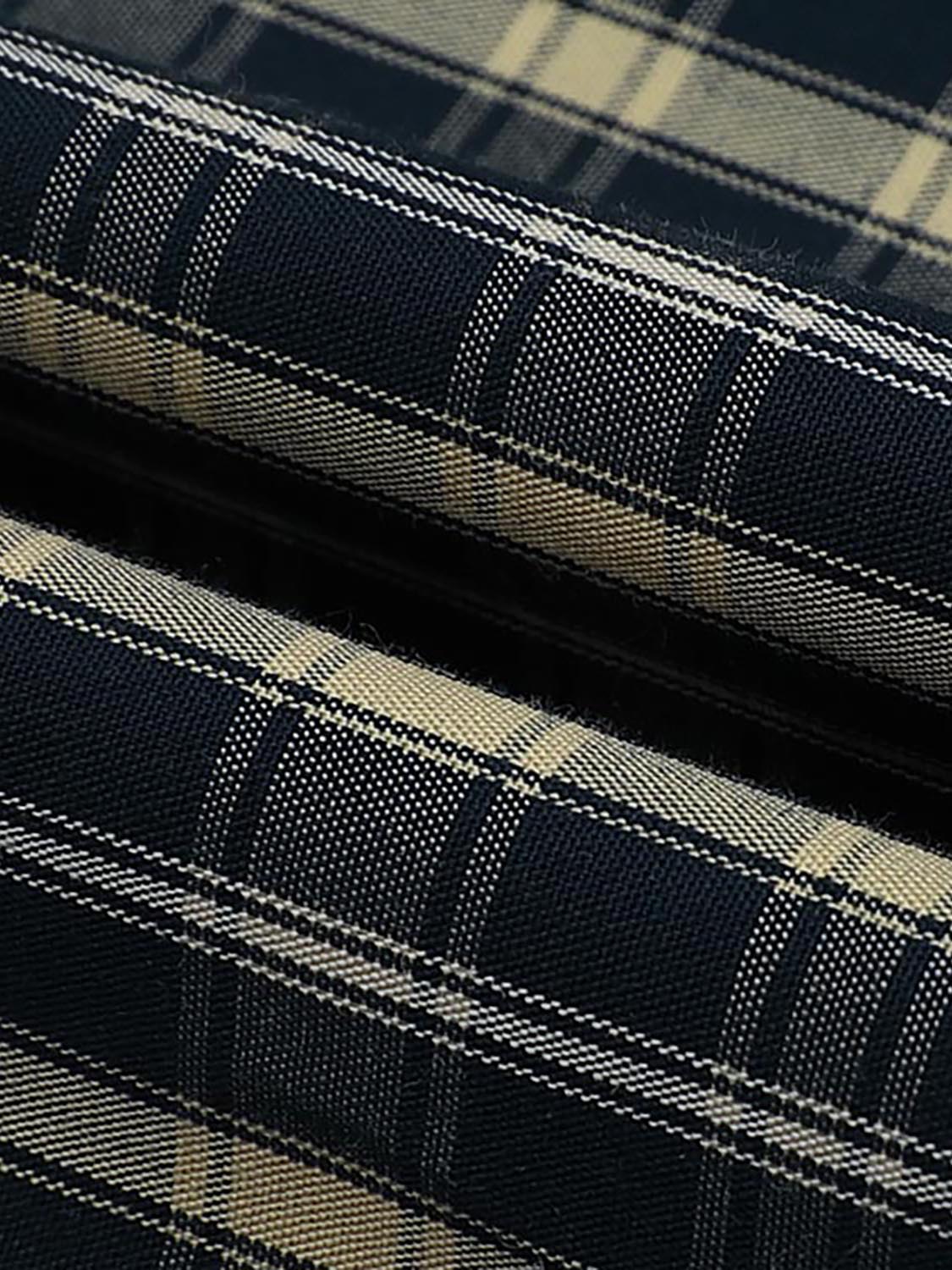 Drawstring Check Hooded Shirts - Image 8