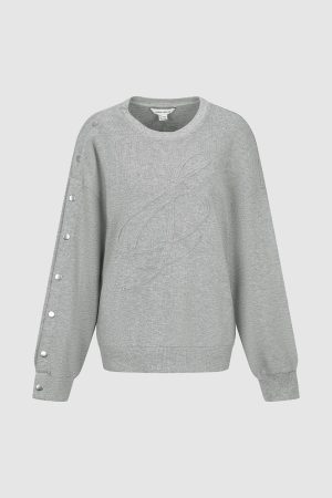 Crew Neck Basic Loose Sweatshirts